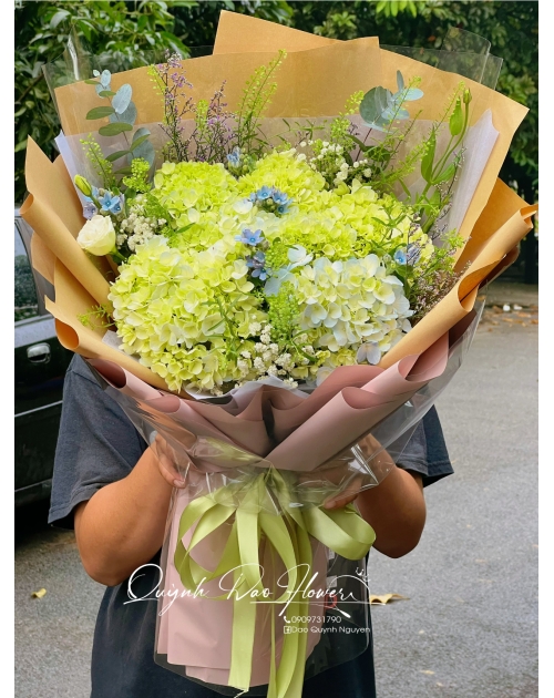 Bó hoa Cẩm Tú cầu to đẹp  tặng tốt nghiệp 