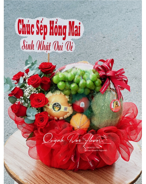 Giỏ trái cây full đỏ