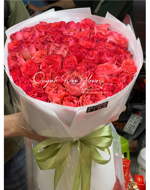 Bó hoa Hồng hỏa diệm 