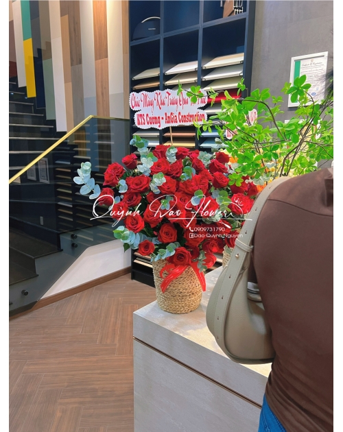 Giỏ hoa chúc mừng vạn lộc