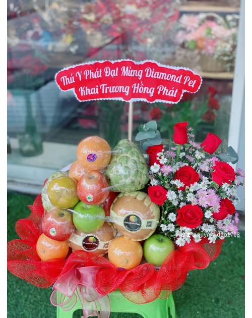 Giỏ trái cây tặng khai trương 