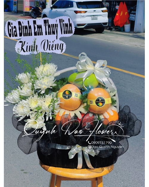 Giỏ trái cây viếng đẹp bình dương 