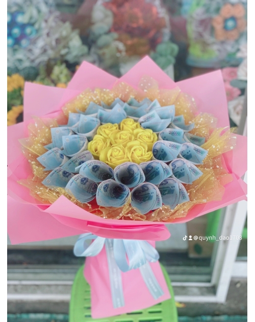 Bó hoa tiền 20k