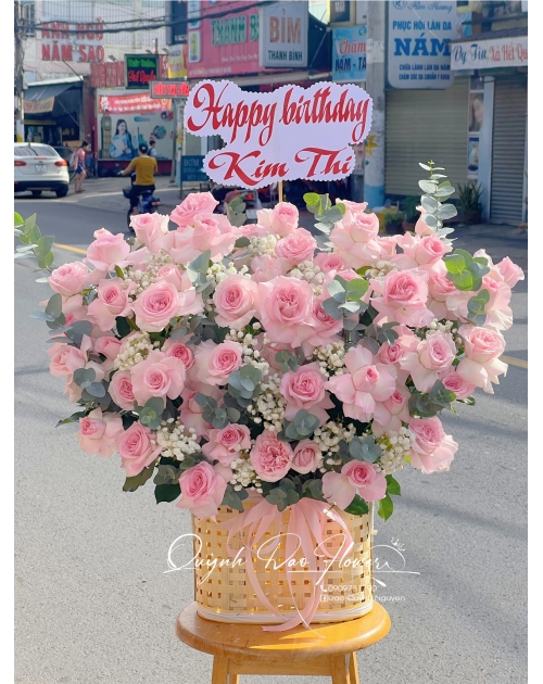 Giỏ hoa khai trương Thuận an 
