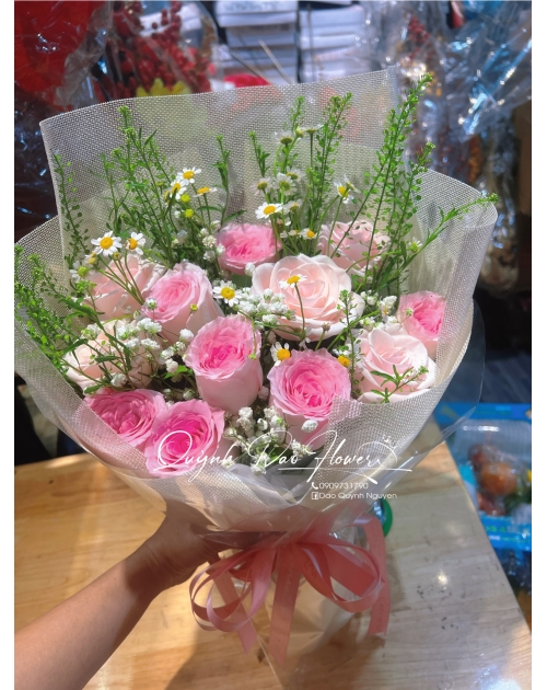Bó hoa 350k
