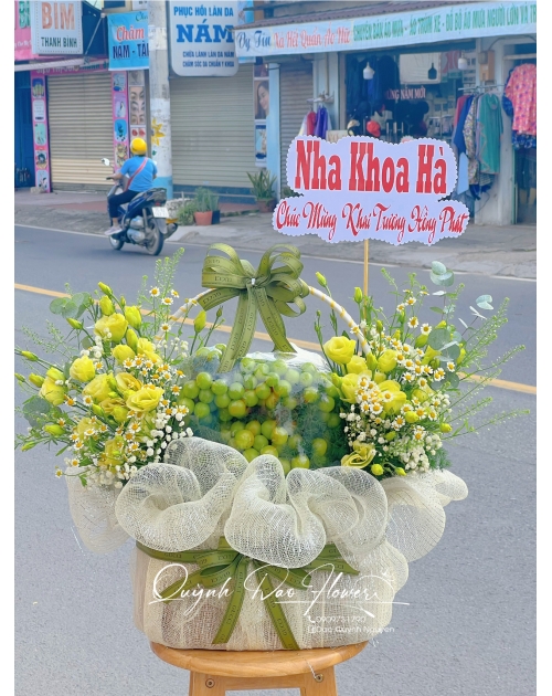 Giỏ nho xanh Thủ Đức 