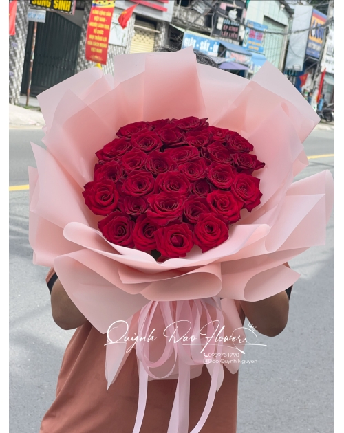 Bó hoa Hồng đỏ 30 bông tại Bình dương 