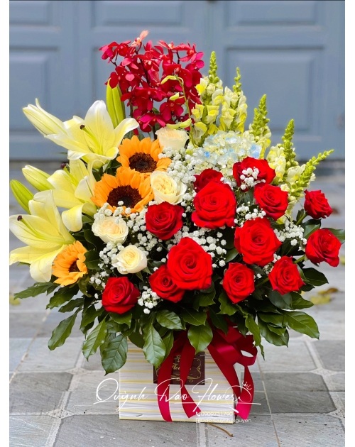 Giỏ hoa tặng sếp nam