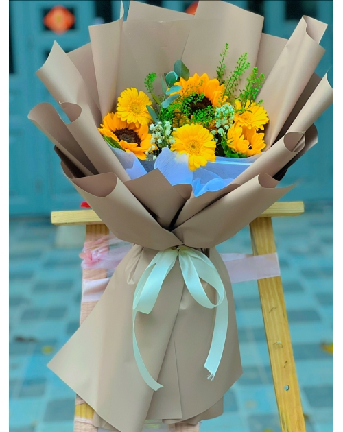 Bó hoa đồng tiền tặng tốt nghiệp 