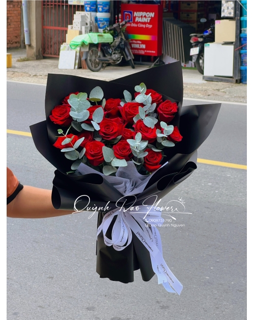 Bó hoa hồng đỏ tặng crush