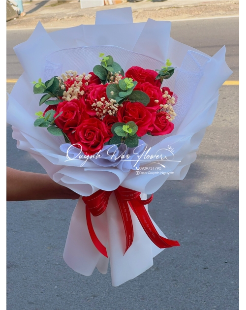 Hoa sáp đỏ mix baby