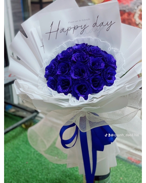 Bó hoa màu xanh dương tại TPHCM