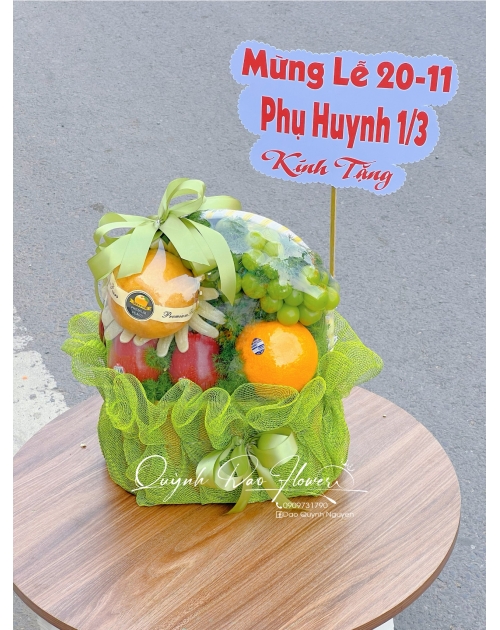 Giỏ trái cây tặng thầy cô ngày 20-11