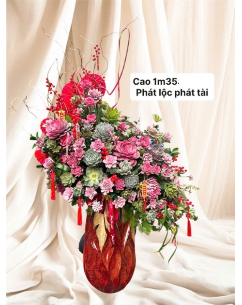Chậu sen đá phát tài phát Lộc 