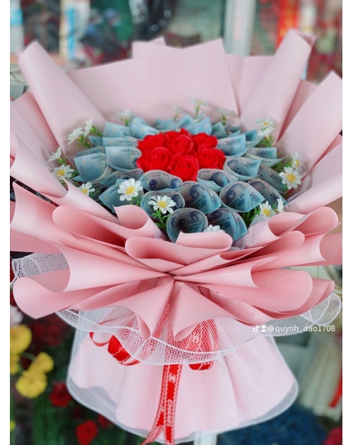 Bó hoa tiền 20 k giá rẻ 