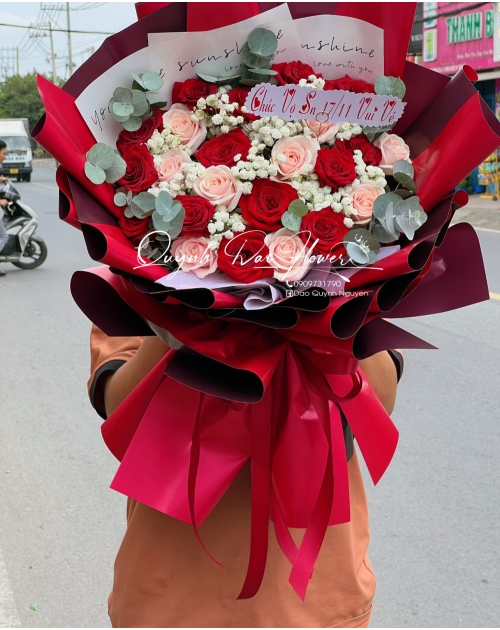 Bó hoa Hồng đỏ sang trọng 