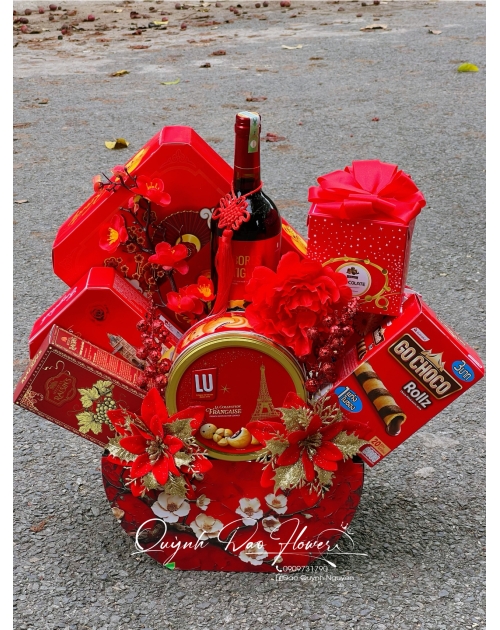 Giỏ quà Tết cao cấp, bánh ngon  tại Sài Gòn, bình dương 