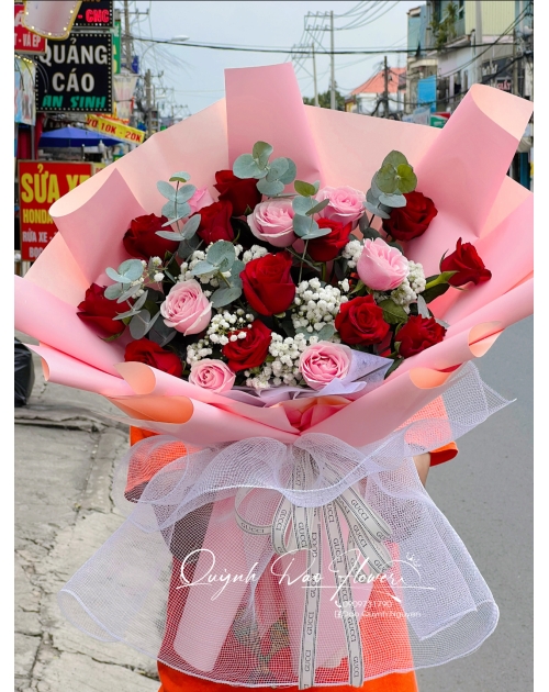 Bó hoa hồng tặng sinh nhật mẹ iu