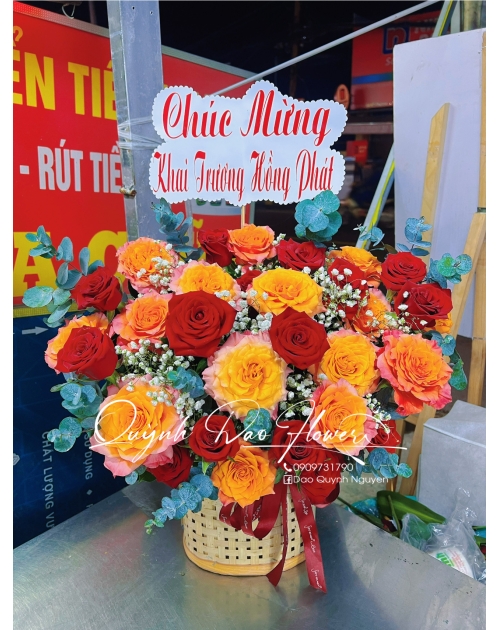 Giỏ hoa camprit thủ Đức 