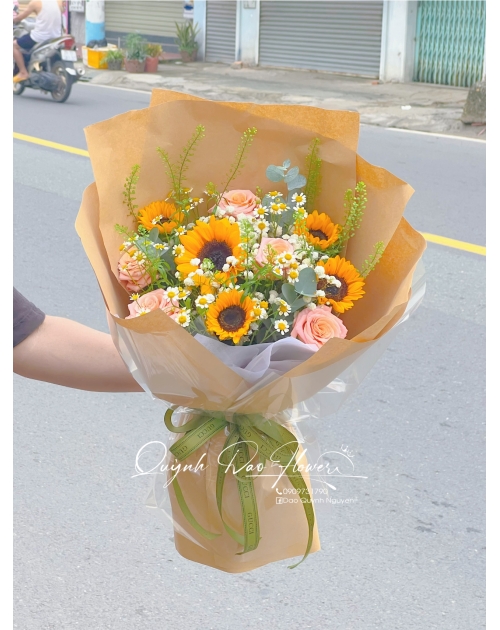 Bó hoa hướng dương tại Thuận an 