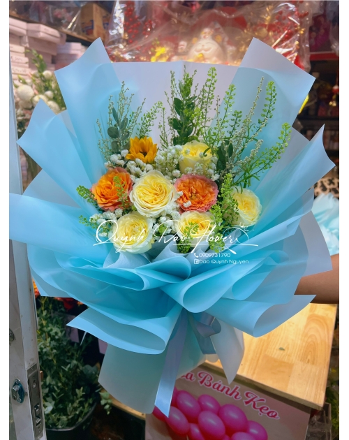 Bó hoa nhỏ chúc mừng hội nghị 