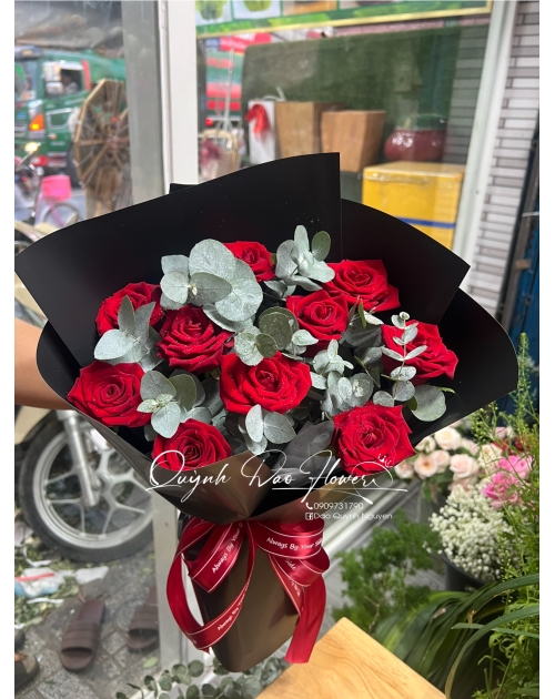 Bó hoa đỏ quận 12
