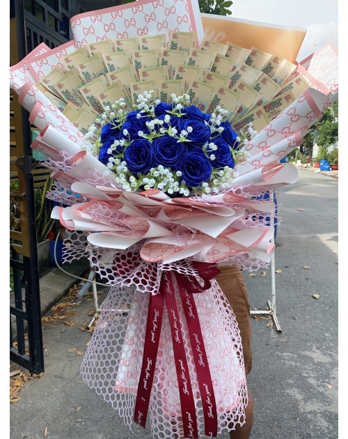 Bó hoa tiền 10k 