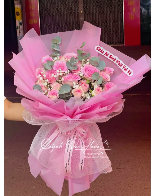 Bó hoa hồng tặng crush 