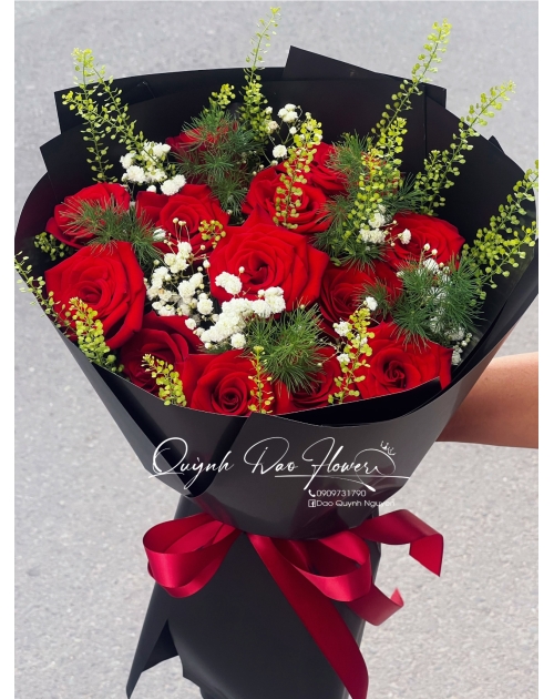 Bó hoa hồng đỏ quận 12 , thủ Đức 
