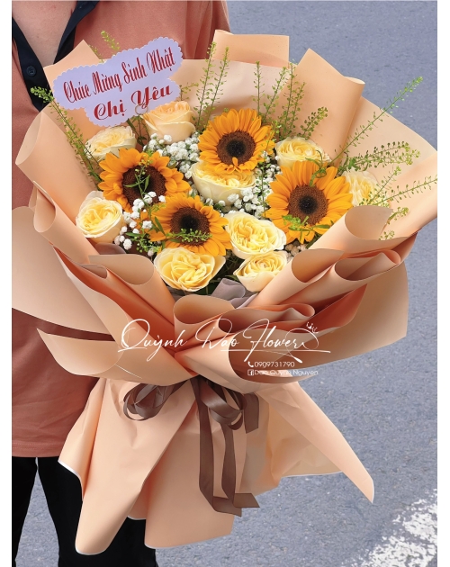 Hoa hướng dương tặng chị