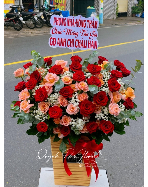 Giỏ hoa mừng Tân gia 