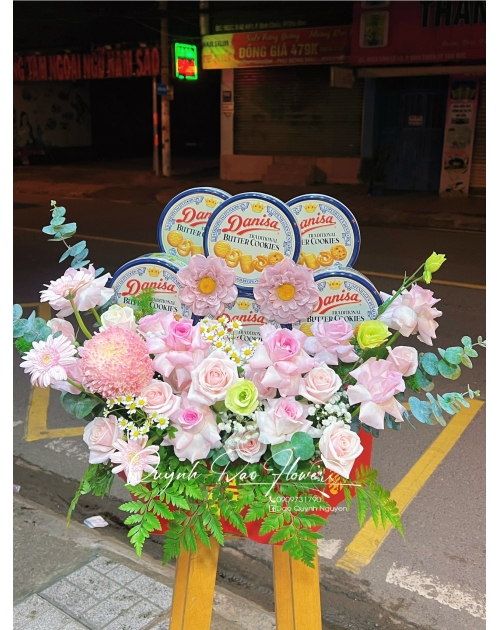 Combo 6 tráp hiện đại tone hồng