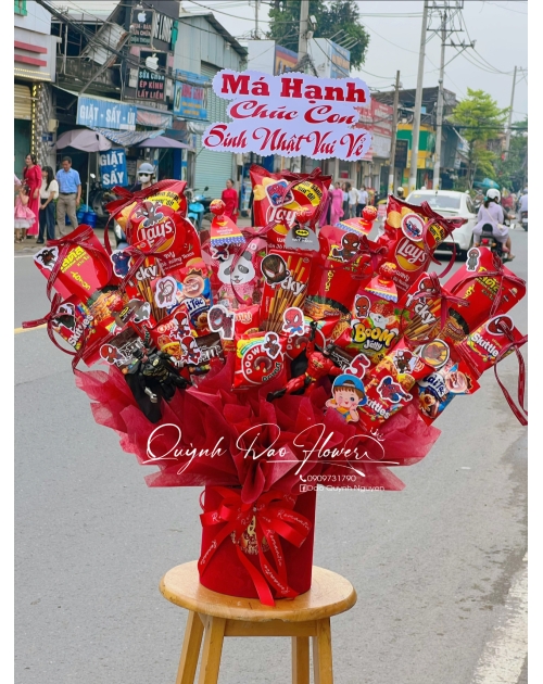 Giỏ bánh kẹo cho bé