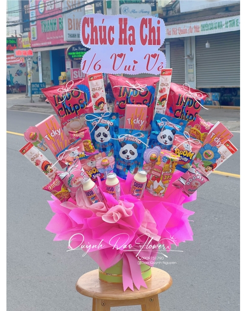 Hộp hoa bánh kẹo, quốc tế thiếu nhi, 1/6