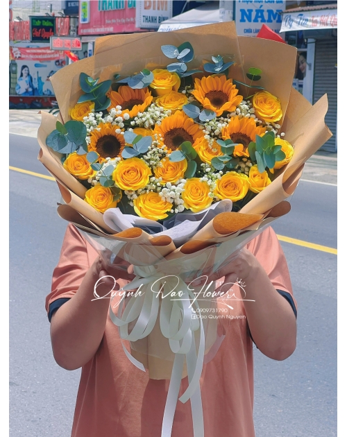 Bó hoa hồng vàng Thủ Đức 