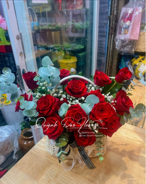 Giỏ hoa nhỏ xinh thủ Đức 