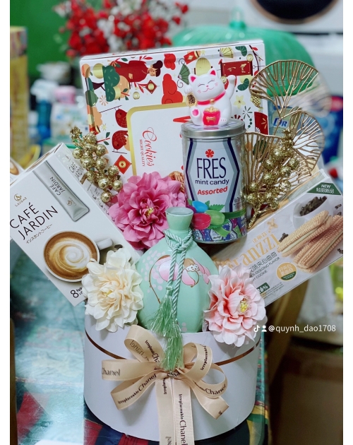 Giỏ quà Tết như ý cát tường 
