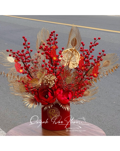Bình đào đông sang đẹp 