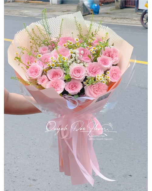 Bó hoa Hồng lạc thần Lái thiêu 