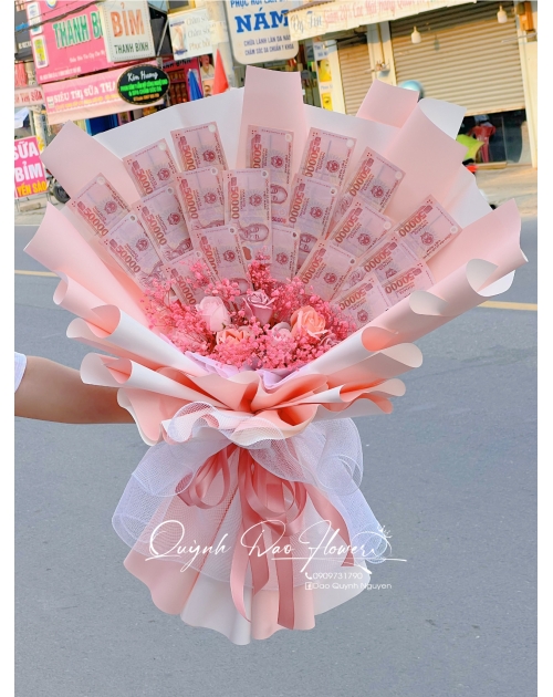 Bó hoa tiền 50k tại thủ Đức 