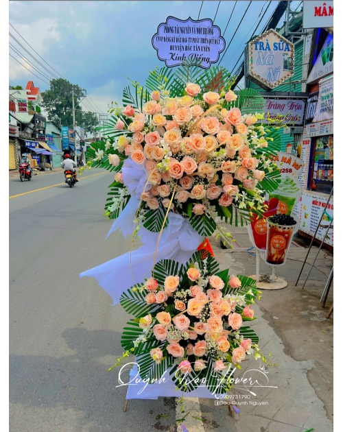 Kệ viếng màu vàng, màu cam