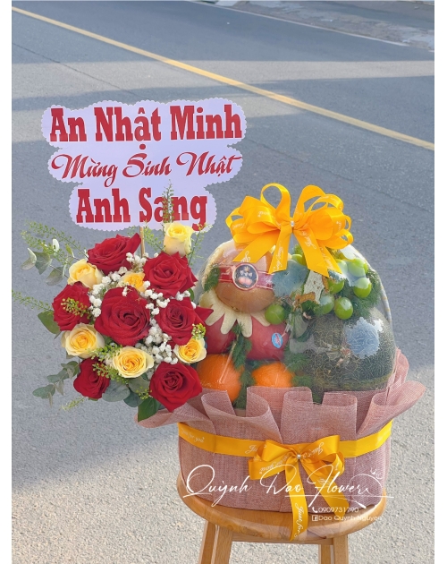 Giỏ trái cây tặng đối tác , khai trương, sinh nhật 