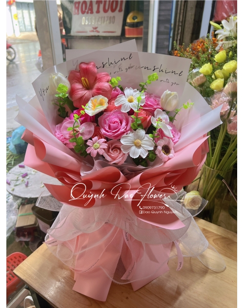 Bó hoa tặng 1/6