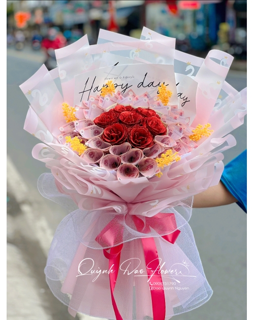 Bó hoa tiền 50 k