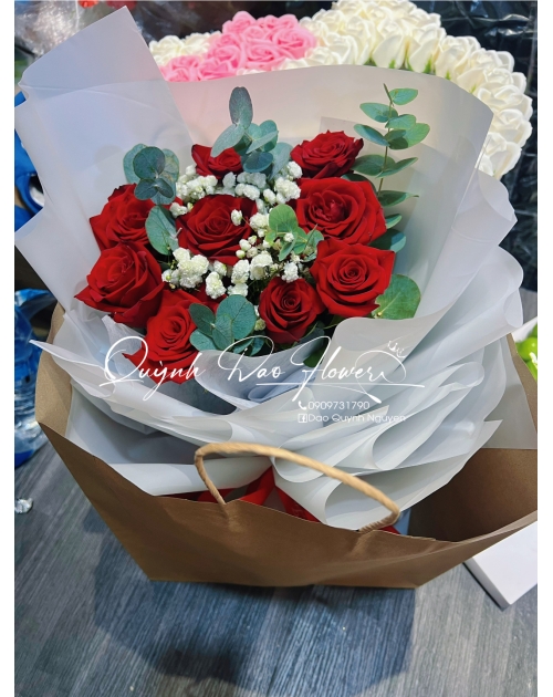 Bó hoa hồng nhung thủ Đức 