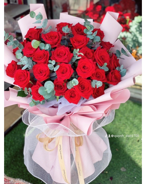 Bó hoa Hồng tặng chị rẻ đẹp