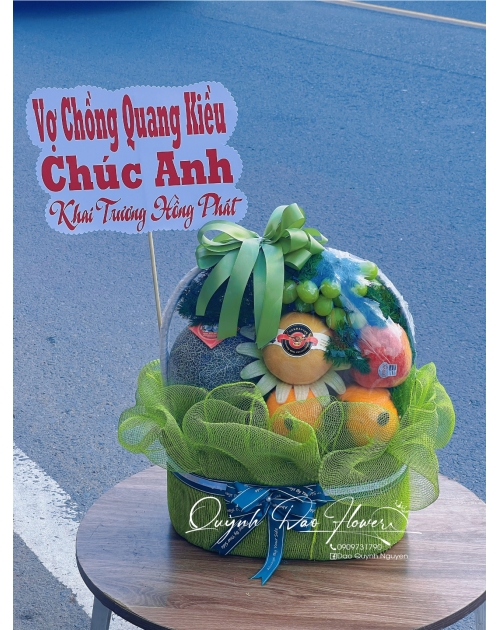 Giỏ trái cây tặng khai trương 