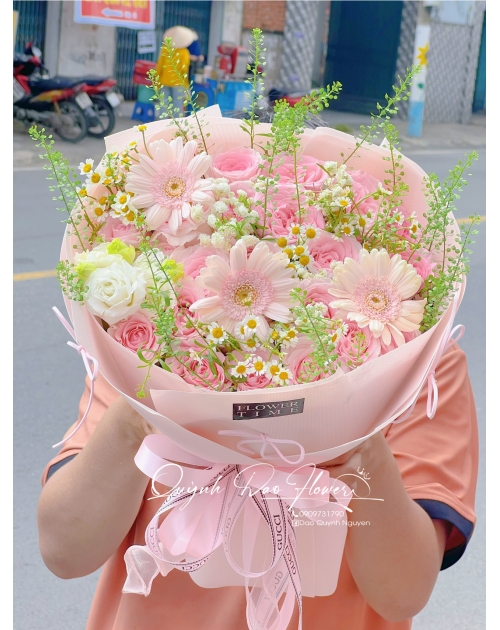 Hoa mix tone Hàn kiểu Hàn Quốc 
