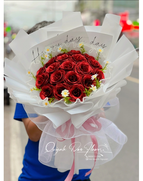 Bó hoa sáp nhũ tặng bạn 