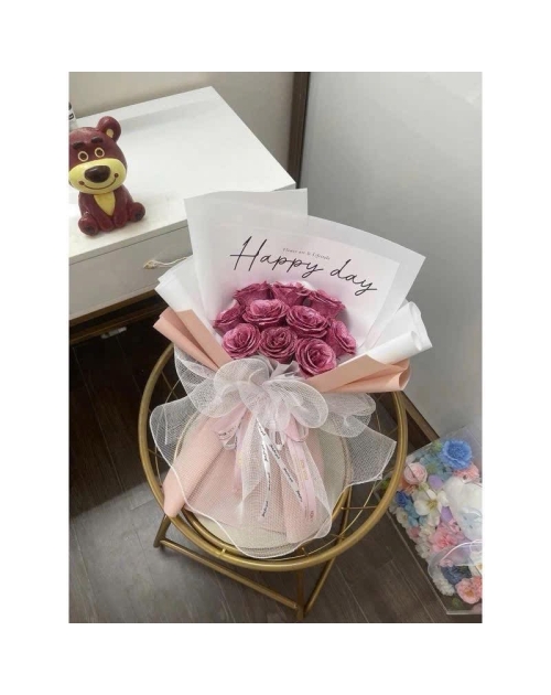 Bó hoa nhũ , kim tuyến cao cấp 